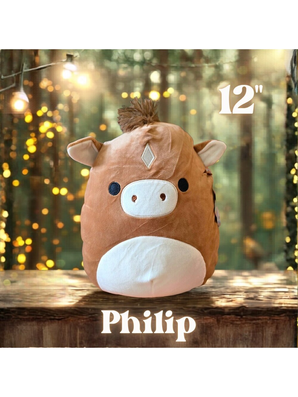 NWT Squishmallows Philip the Horse 12"